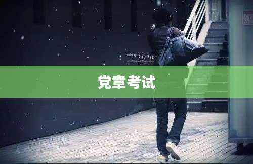 党章考试