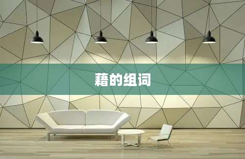 藉的组词
