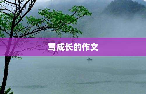 写成长的作文
