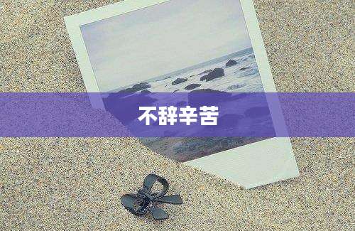 不辞辛苦