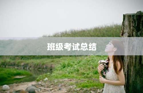 班级考试总结