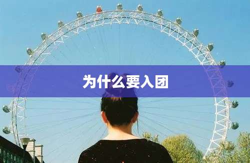 为什么要入团