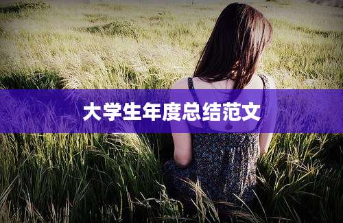 大学生年度总结范文