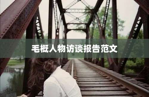 毛概人物访谈报告范文