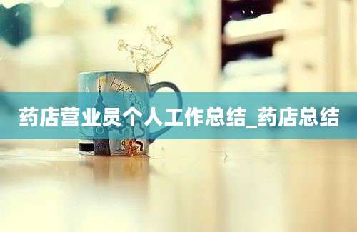 药店营业员个人工作总结_药店总结