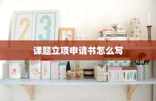 课题立项申请书怎么写