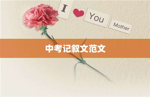 中考记叙文范文