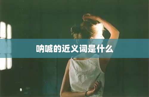 呐喊的近义词是什么