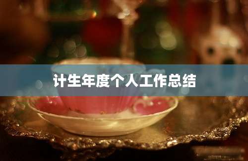 计生年度个人工作总结