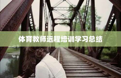 体育教师远程培训学习总结
