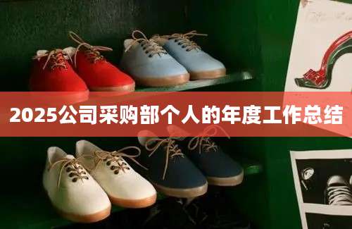 2025公司采购部个人的年度工作总结