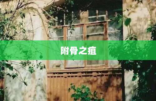 附骨之疽