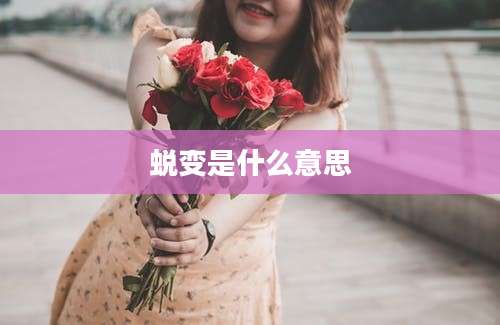 蜕变是什么意思