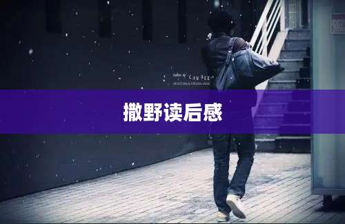 撒野读后感