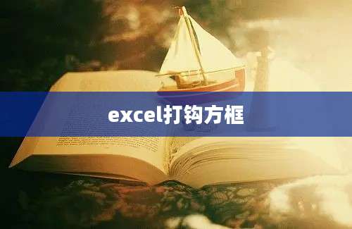 excel打钩方框