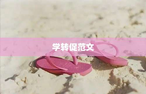 学转促范文