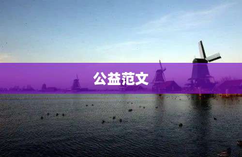 公益范文