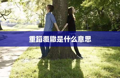 重蹈覆辙是什么意思