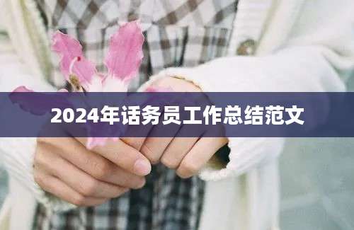 2024年话务员工作总结范文