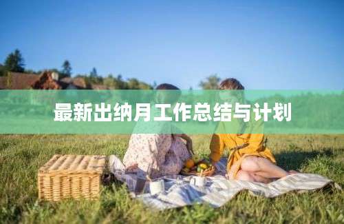 最新出纳月工作总结与计划