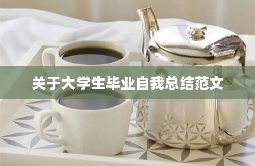 关于大学生毕业自我总结范文