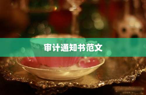 审计通知书范文