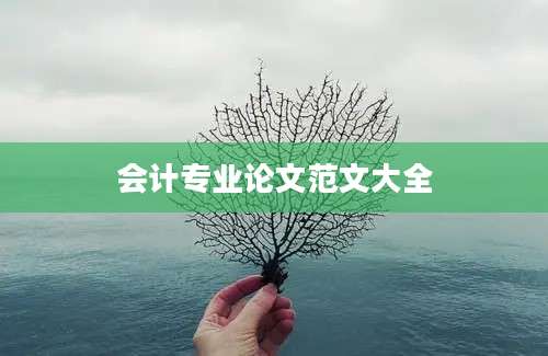 会计专业论文范文大全