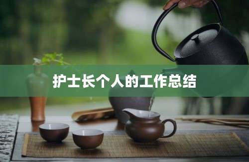 护士长个人的工作总结
