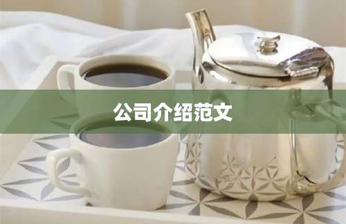 公司介绍范文