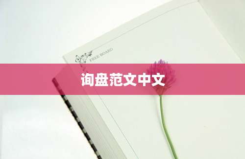 询盘范文中文