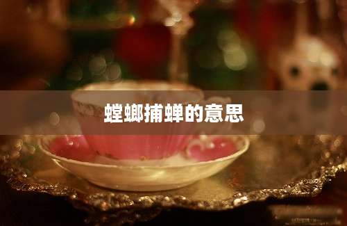螳螂捕蝉的意思