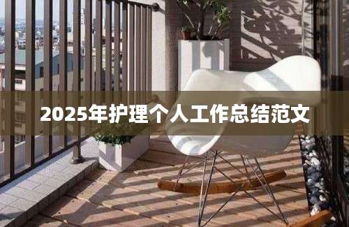 2025年护理个人工作总结范文
