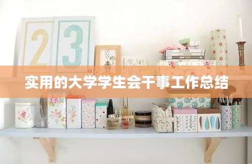 实用的大学学生会干事工作总结