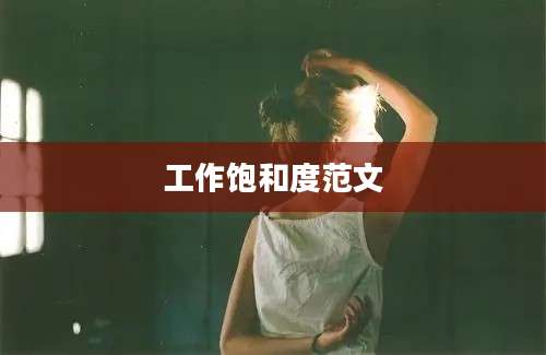 工作饱和度范文