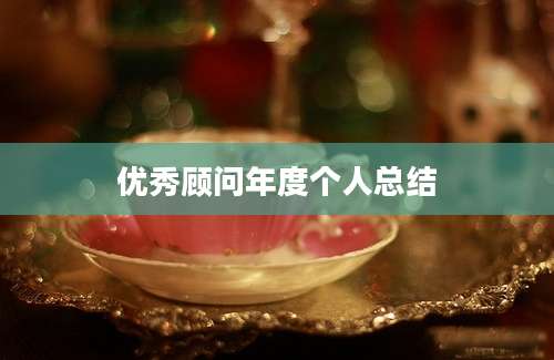 优秀顾问年度个人总结