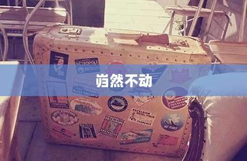 岿然不动