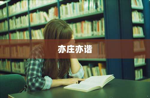 亦庄亦谐