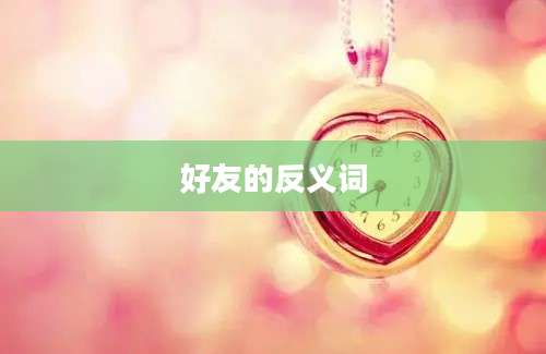 好友的反义词