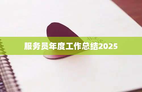 服务员年度工作总结2025