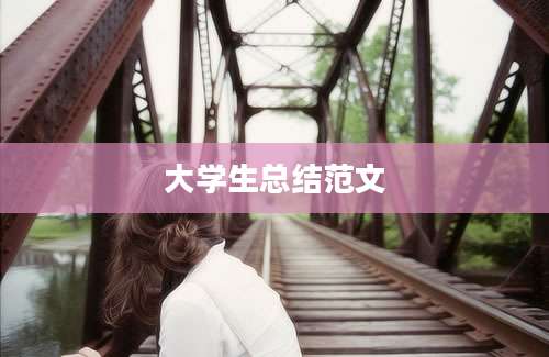 大学生总结范文
