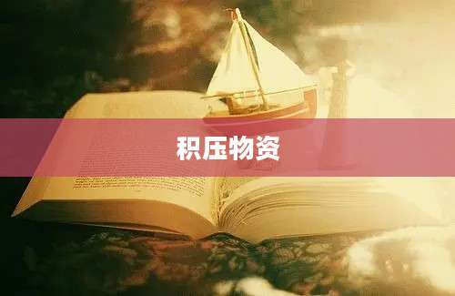 积压物资