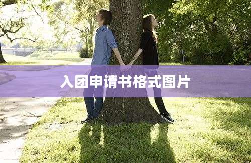 入团申请书格式图片