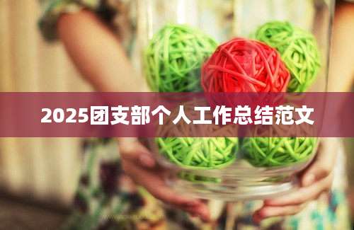 2025团支部个人工作总结范文