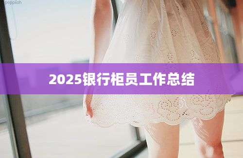 2025银行柜员工作总结