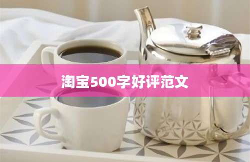 淘宝500字好评范文