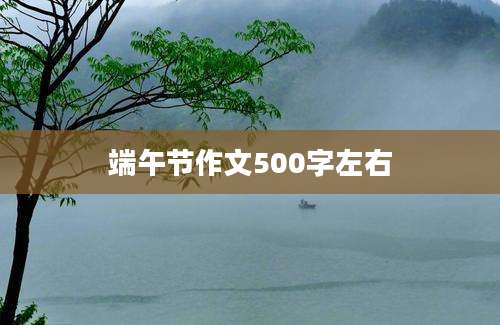 端午节作文500字左右