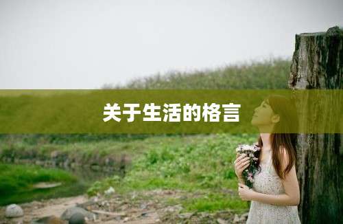 关于生活的格言