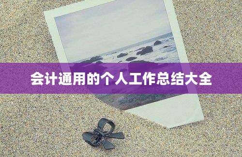 会计通用的个人工作总结大全