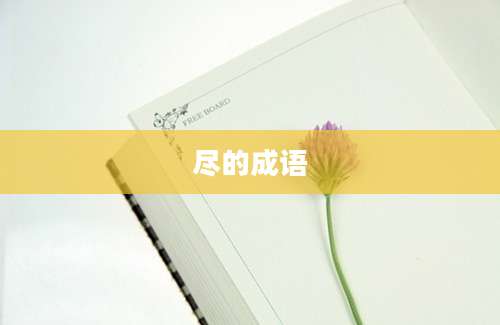 尽的成语