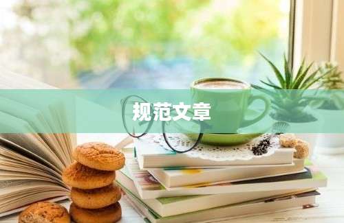 规范文章
